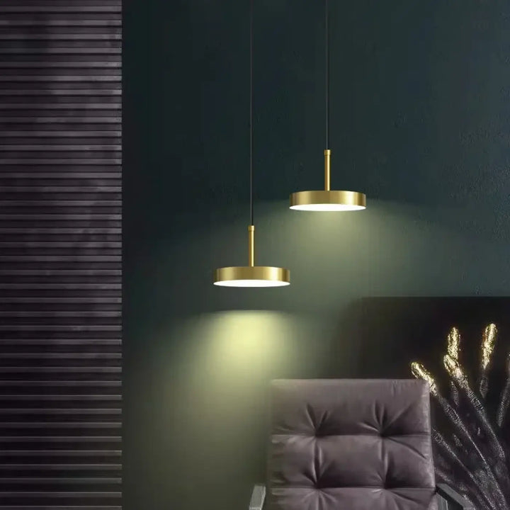 Suspension Luminaire Épurée Au Style Minimaliste Cylindrique
