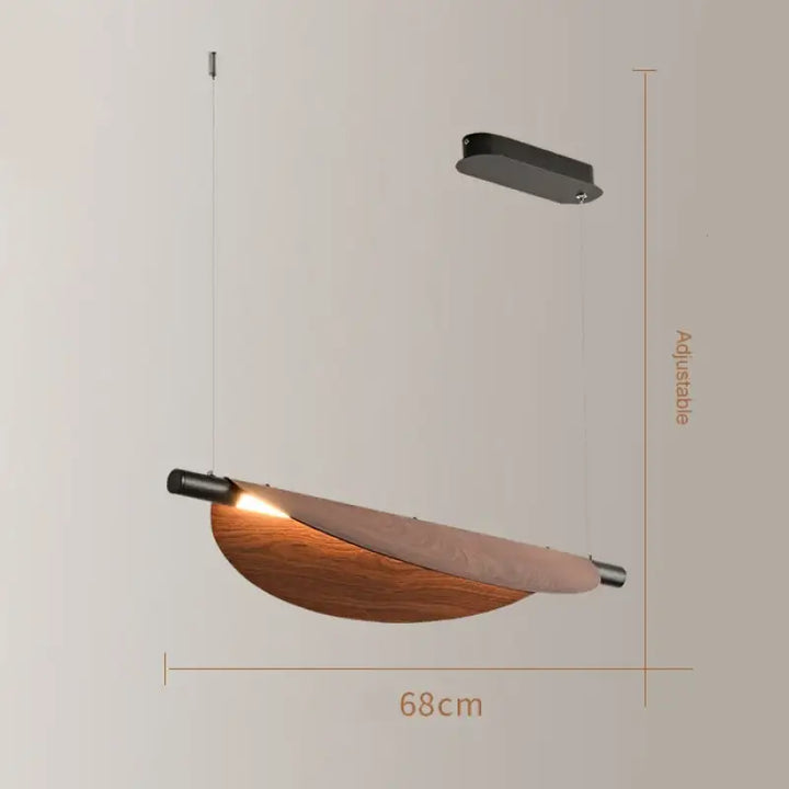 Suspension luminaire fer moderne design contemporain marron