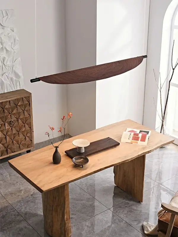 Suspension luminaire fer moderne design contemporain marron