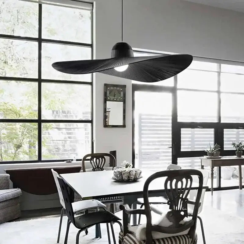 Suspension luminaire en forme de chapeau design chic moderne