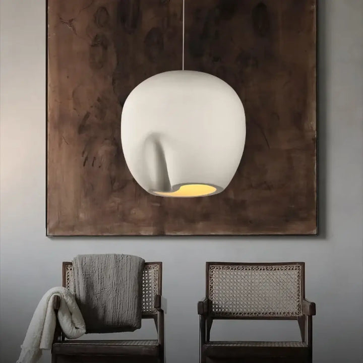 Suspension luminaire forme organique style contemporain