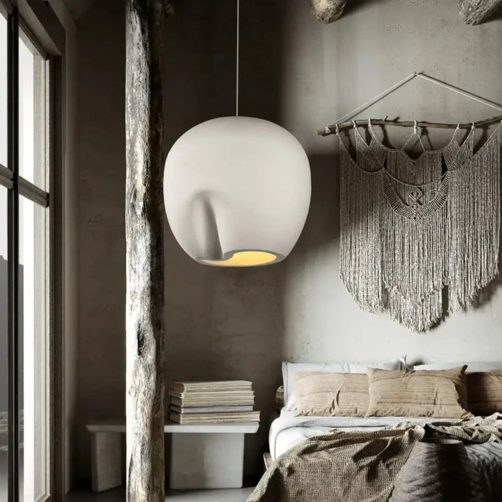 Suspension luminaire forme organique style contemporain