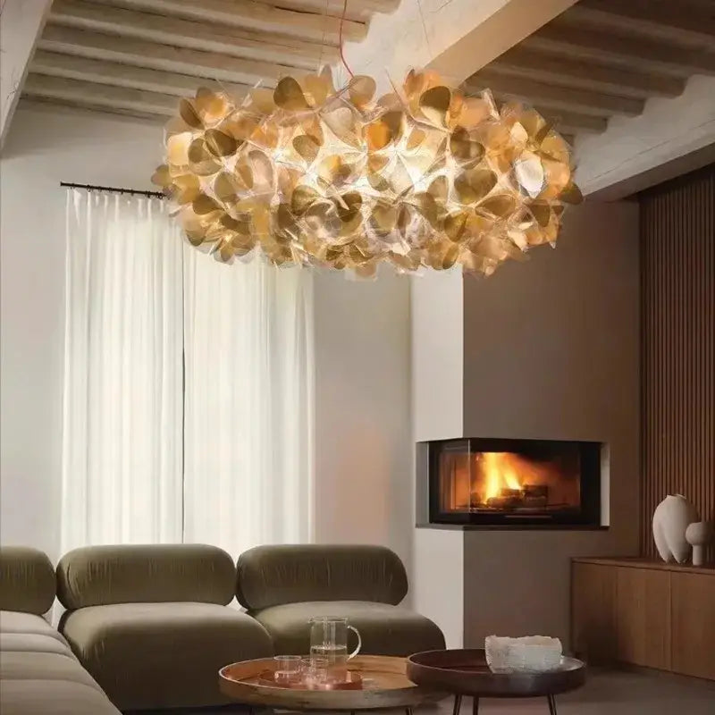 Italian flower Petal Ceiling Chandelier Mama Non Mama Suspension lamp for Living Room Bedroom Restaurant Indoor art