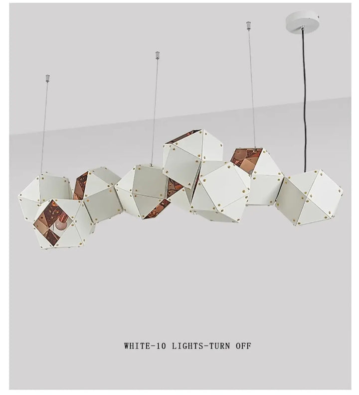 Suspension luminaire géométrique moderne ajustable chic