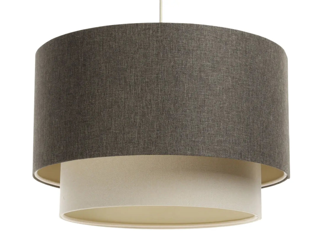 Pendant lamp Duo BOHO ELEGANT – Graphite/Creme/Ecru