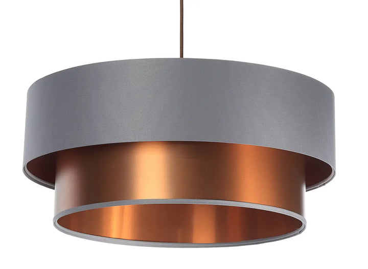 Pendant lamp Duo – Grey/Copper