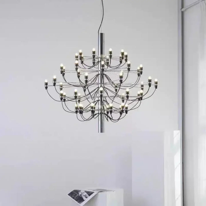 Suspension en métal à multiples ampoules design élégant