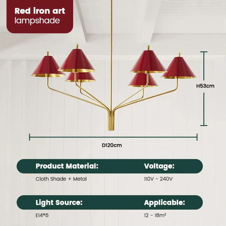 Suspension luminaire en métal style contemporain chic