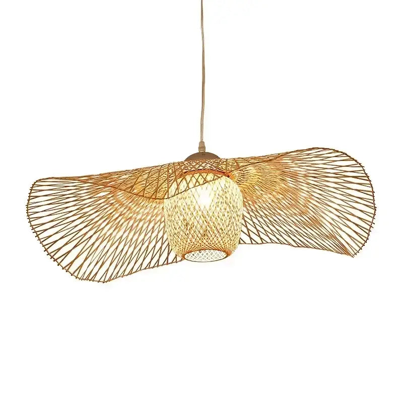 Suspension Luminaire Métal Tissé Design Contemporain pour Salon

