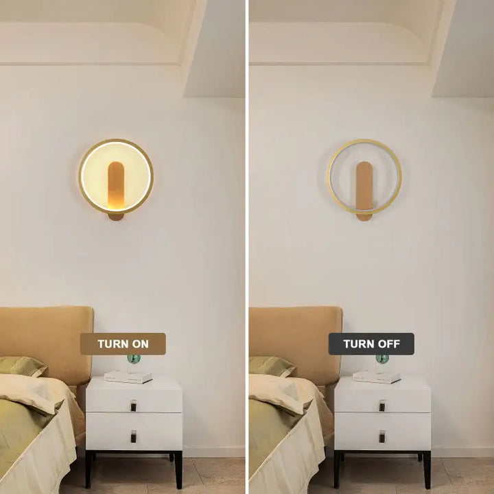 Luminaire suspendu minimaliste rond en bois au style épuré