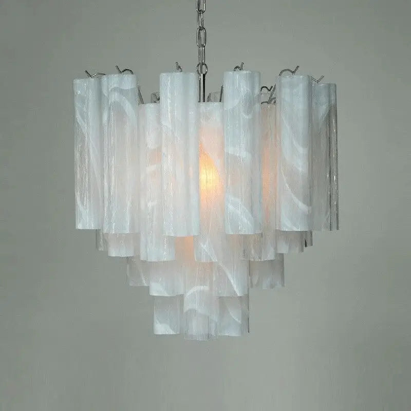 Suspension moderne avec abat‑jour en verre style classique