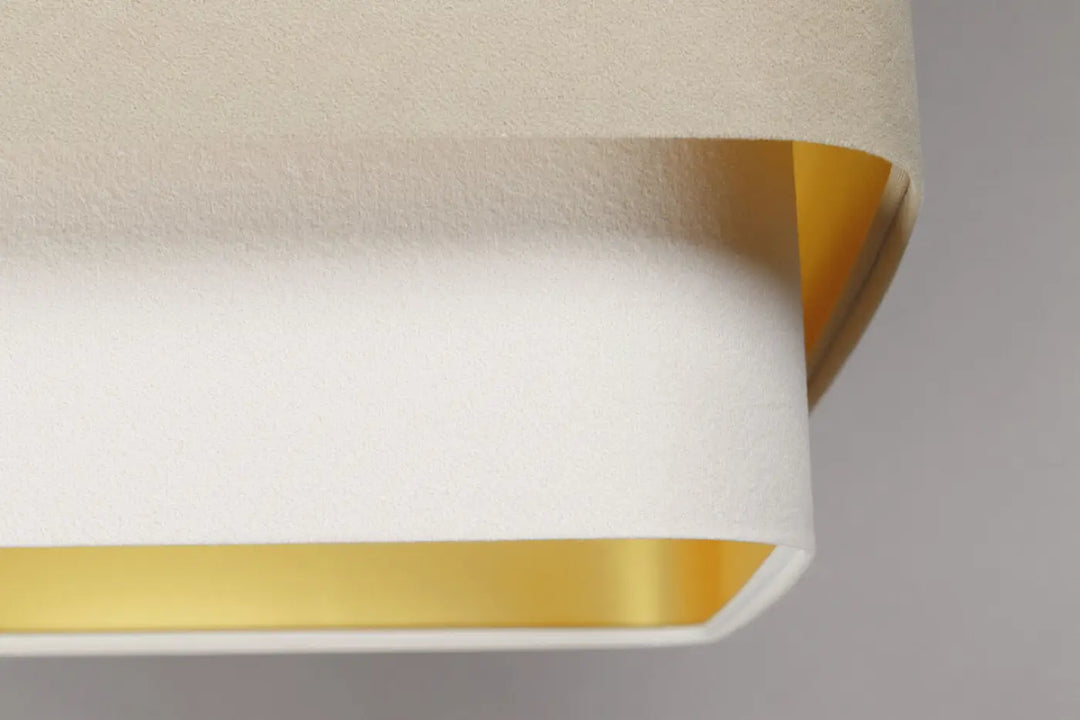 Suspension Luminaire | KWADRO DUO (Beige/Blanc)