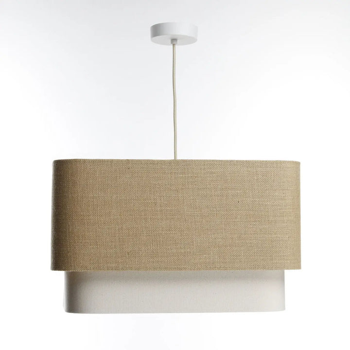 Suspension Luminaire | KWADRO DUO (Beige/Crème)