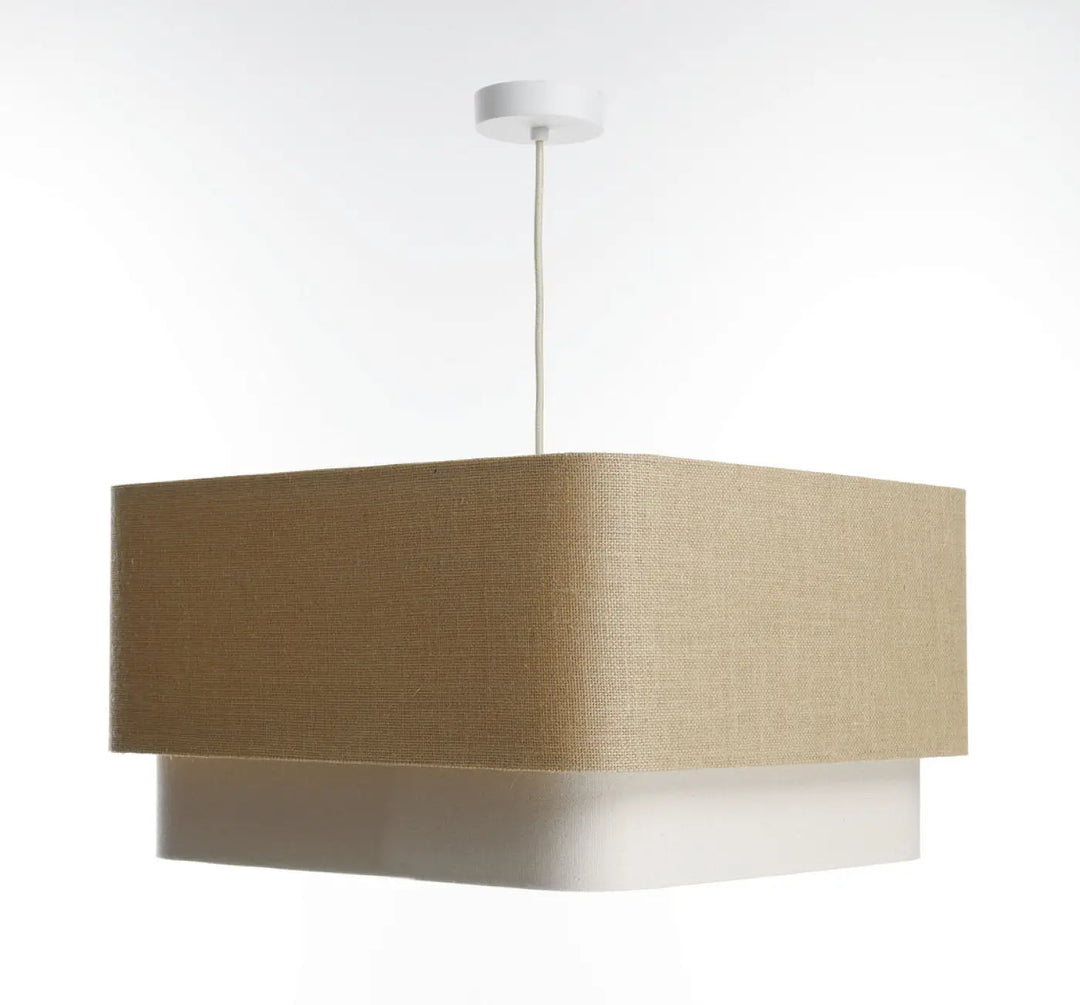 Suspension Luminaire | KWADRO DUO (Beige/Crème)