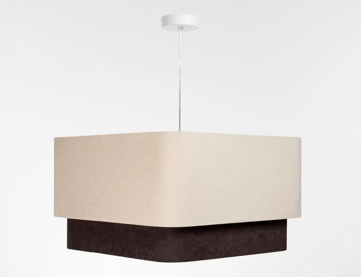 Suspension Luminaire | KWADRO DUO (Beige/Marron)