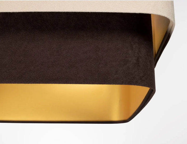 Suspension Luminaire | KWADRO DUO (Beige/Marron)