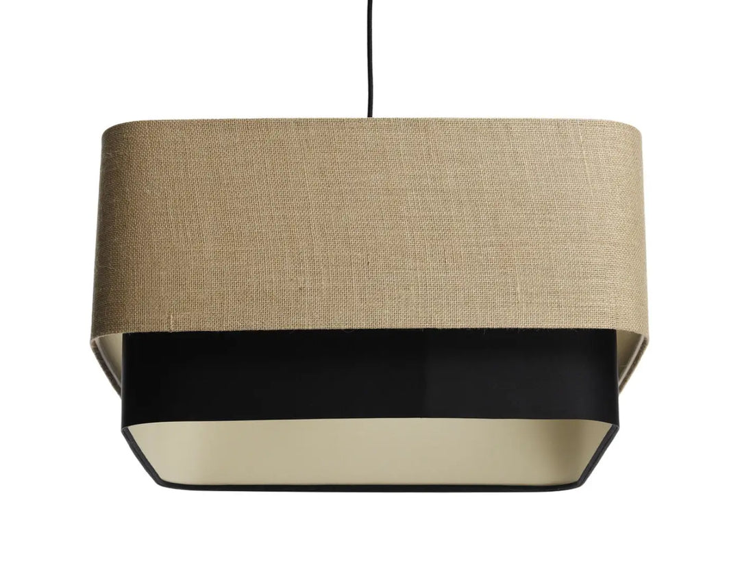 Suspension Luminaire | KWADRO DUO (Beige/Noir)