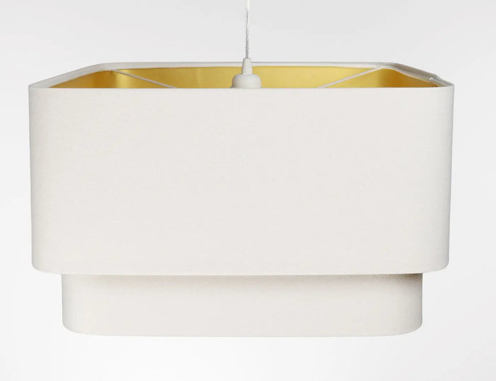 Suspension Luminaire | KWADRO DUO VELOUR (Blanc)