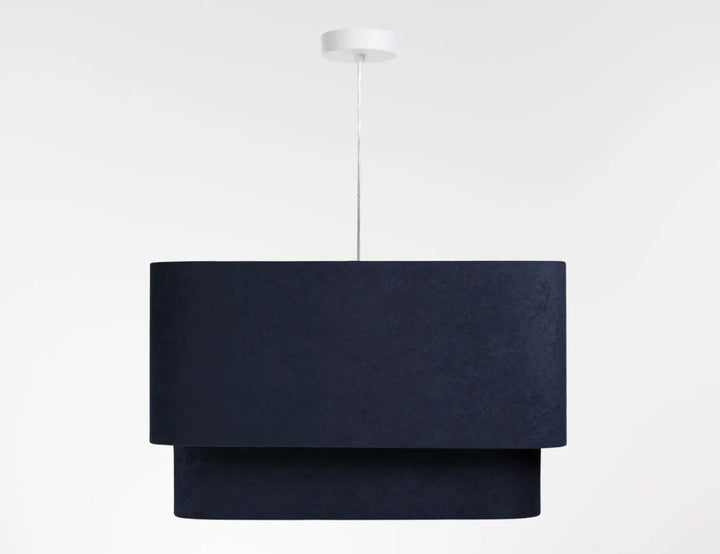 Suspension Luminaire | KWADRO DUO VELOUR (Bleu Marine)