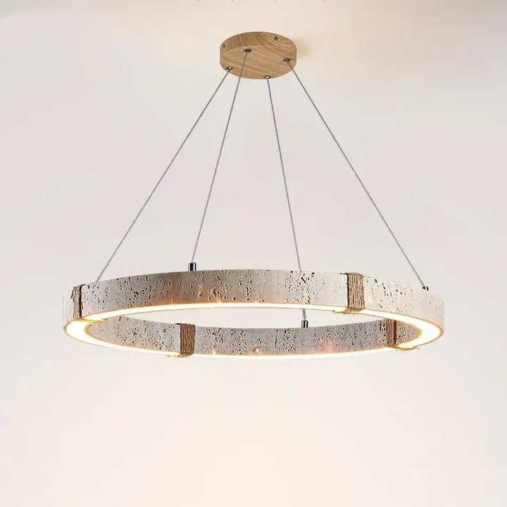 Suspension luminaire moderne en bois et métal design