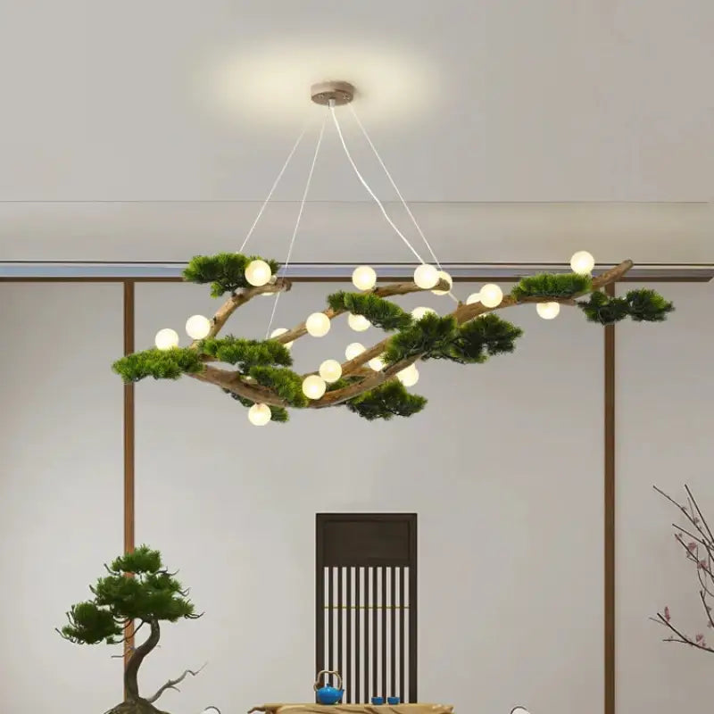 Suspension Luminaire Moderne Design Arbre Bonsai Avec Lumières

