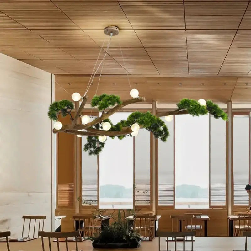 Suspension Luminaire Moderne Design Arbre Bonsai Avec Lumières

