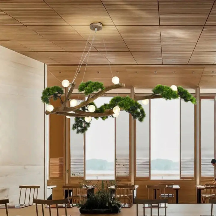 Suspension Luminaire Moderne Design Arbre Bonsai Avec Lumières

