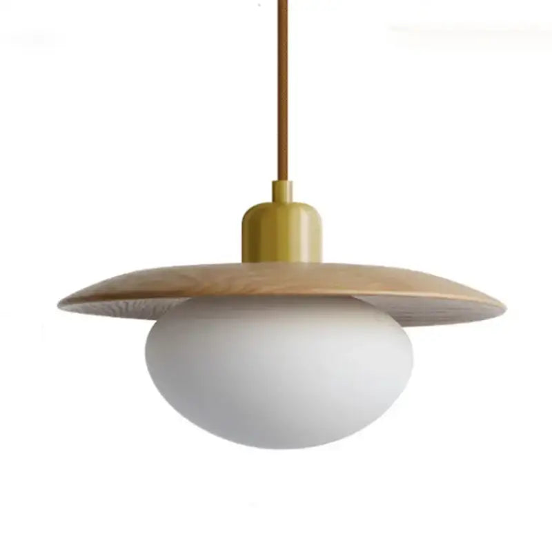 Suspension Luminaire Moderne Design Doré Avec Globe Blanc