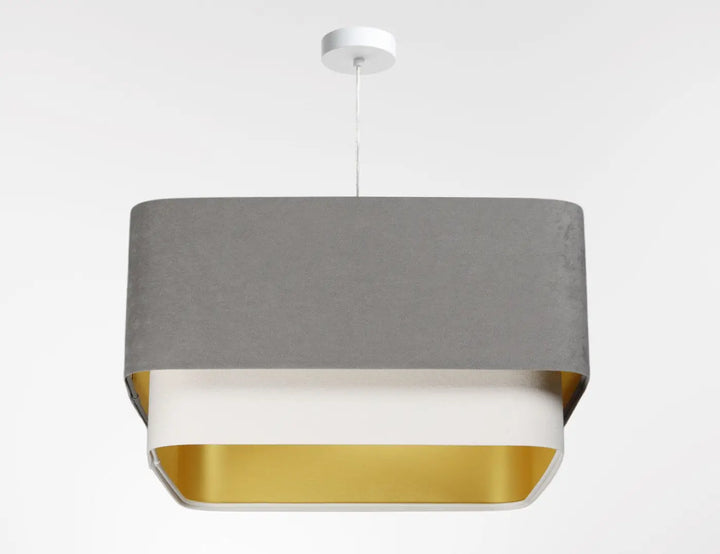 Suspension Luminaire | KWADRO DUO (Gris/Blanc)