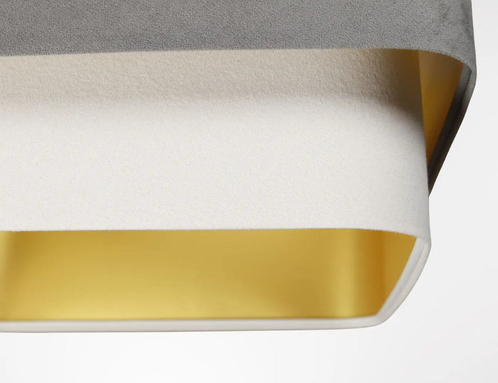 Suspension Luminaire | KWADRO DUO (Gris/Blanc)
