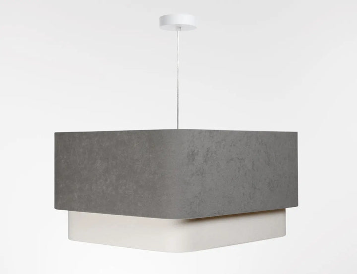 Suspension Luminaire | KWADRO DUO (Gris/Blanc)