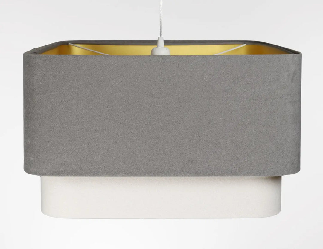 Suspension Luminaire | KWADRO DUO (Gris/Blanc)