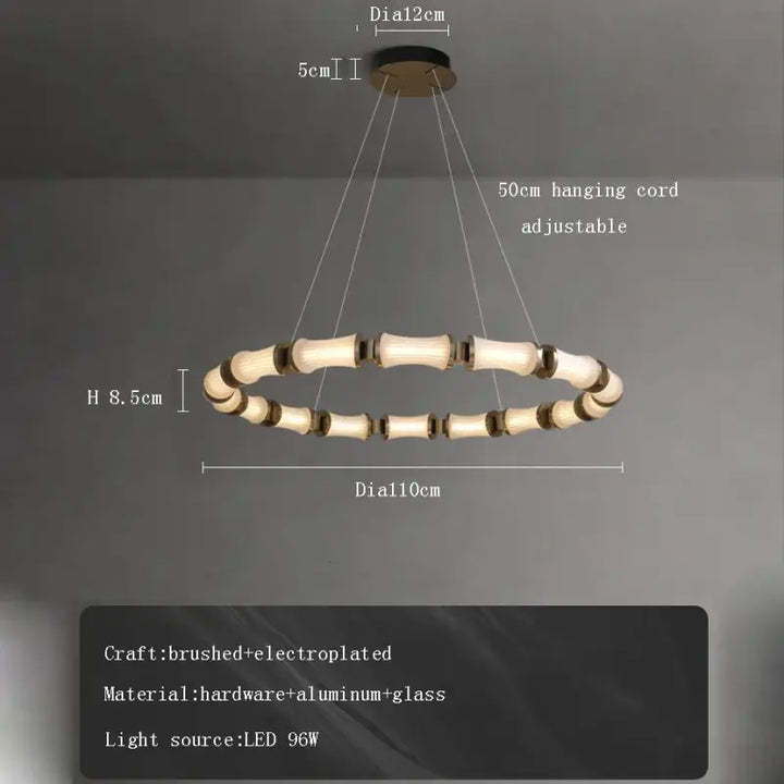 Suspension luminaire moderne led design circulaire style