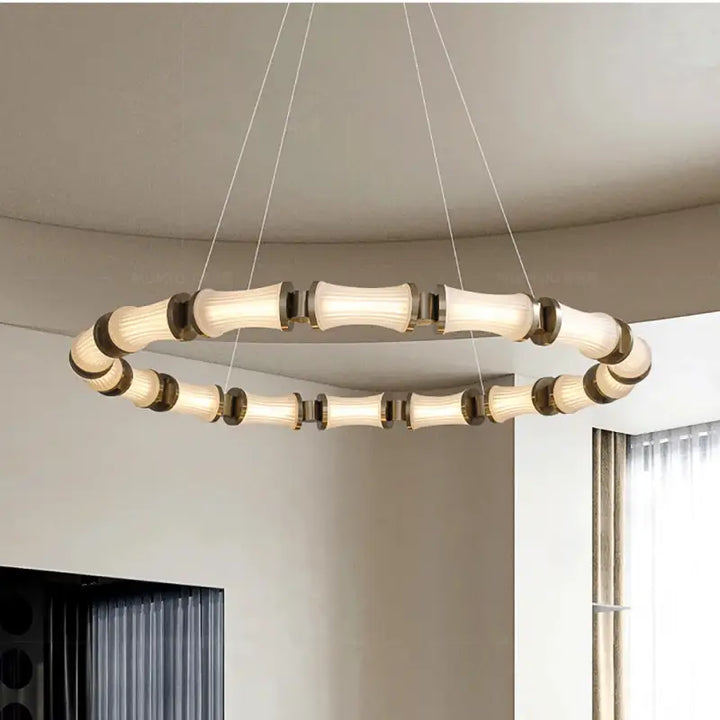Suspension luminaire moderne led design circulaire style