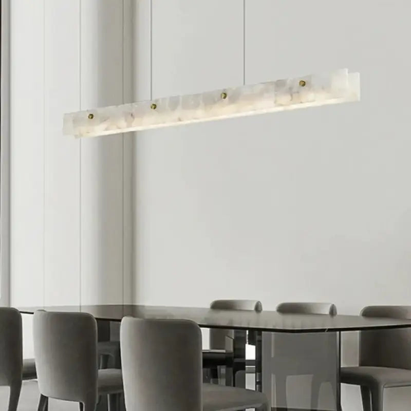 Suspension Luminaire Moderne En Marbre Naturel Design Élégant