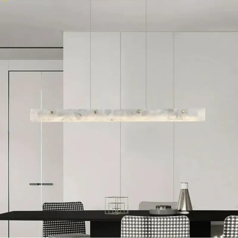 Suspension Luminaire Moderne En Marbre Naturel Design Élégant