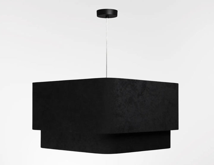 Suspension Luminaire | KWADRO DUO VELOUR (Noir)