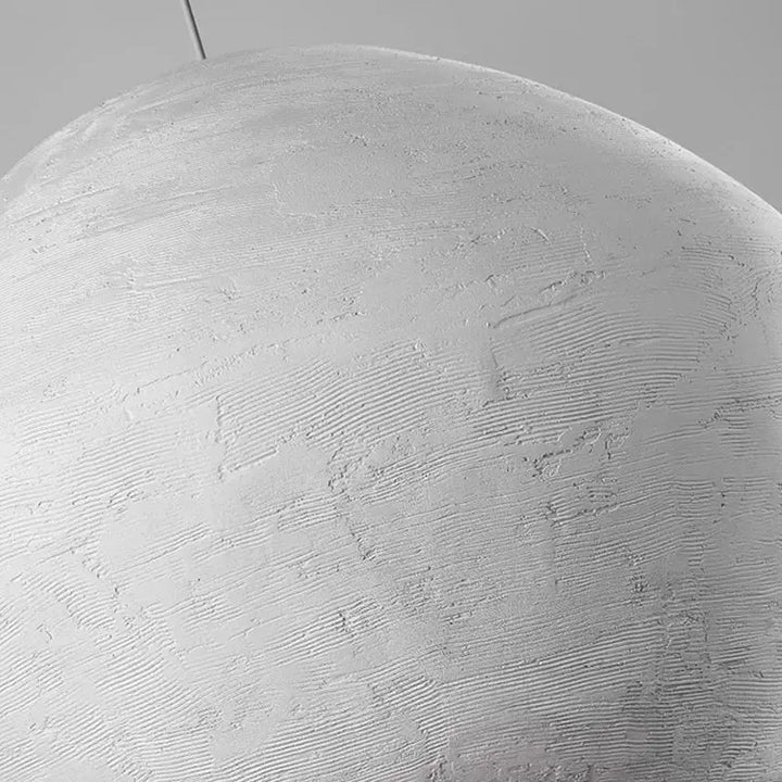 Suspension luminaire moderne en plâtre texturé blanc élégant