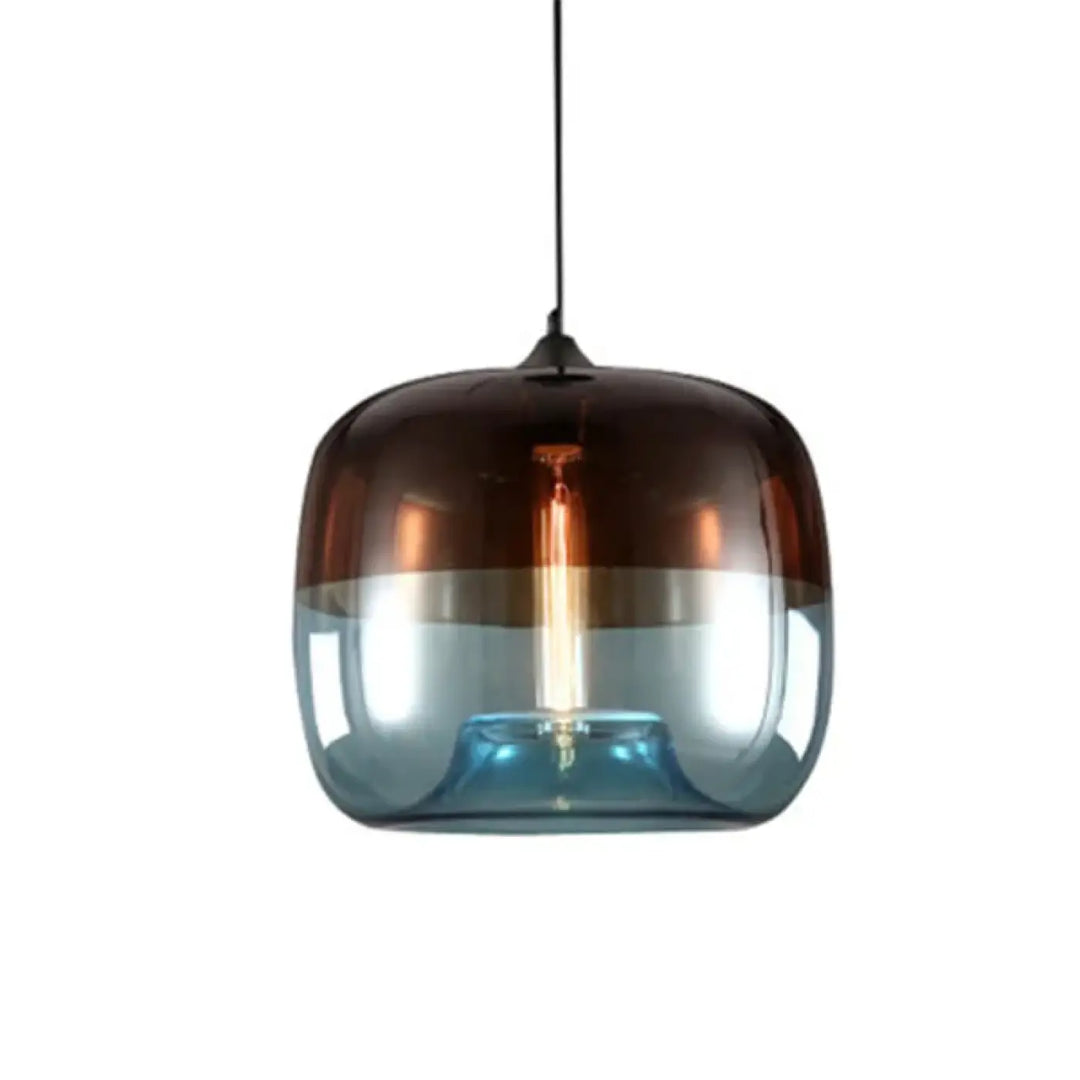 Suspension luminaire moderne en verre coloré design élégant