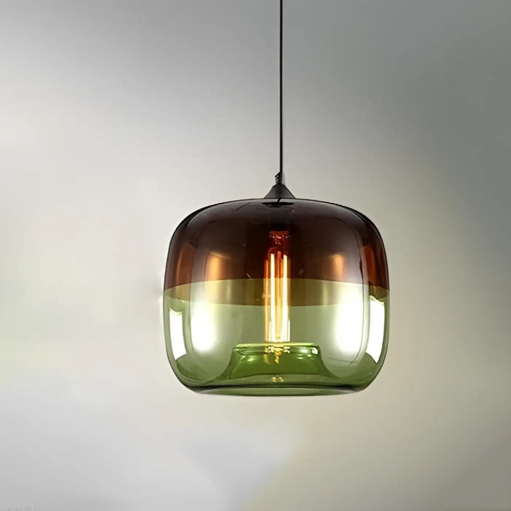 Suspension luminaire moderne en verre coloré design élégant