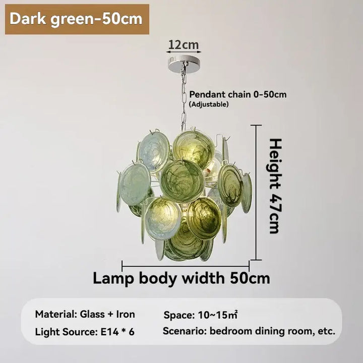 Suspension luminaire moderne en verre élégant raffiné