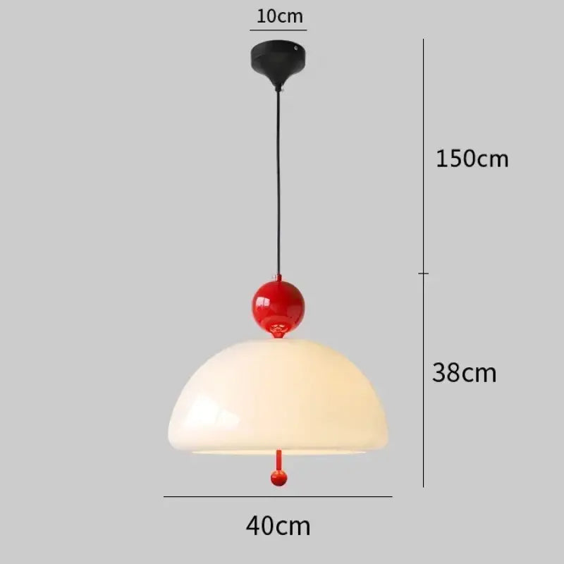 Suspension luminaire moderne en verre opalin élégant