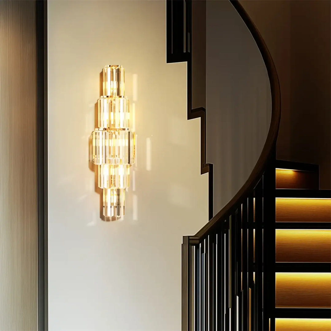 Suspension luminaire moderne en verre transparent design élégant