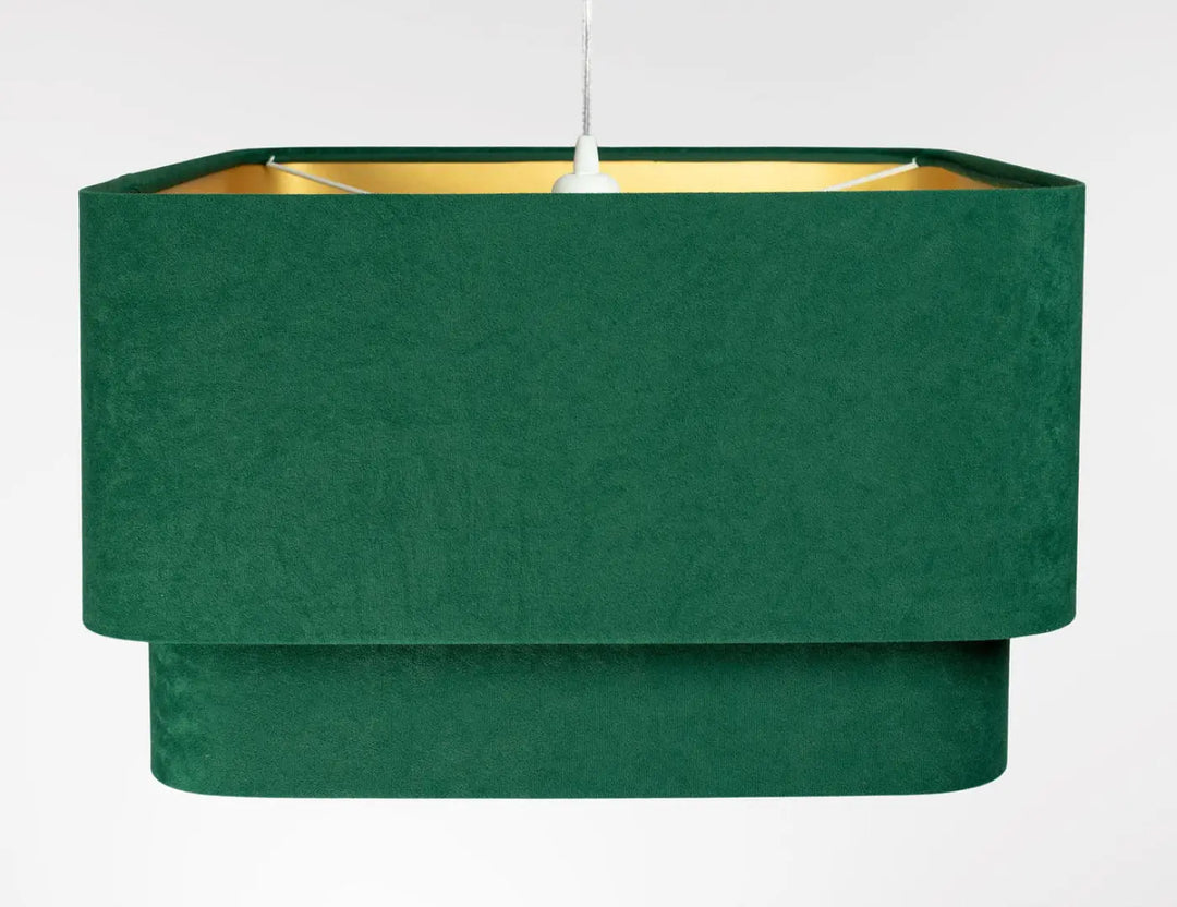 Suspension Luminaire | KWADRO DUO VELOUR (Vert)