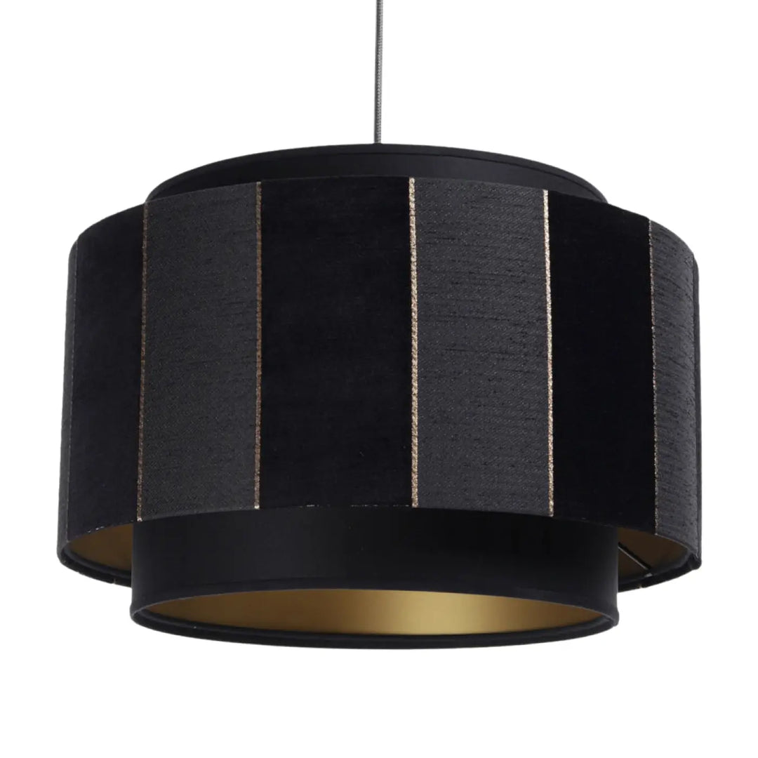 Pendant lamp Doblo – Black/Gold