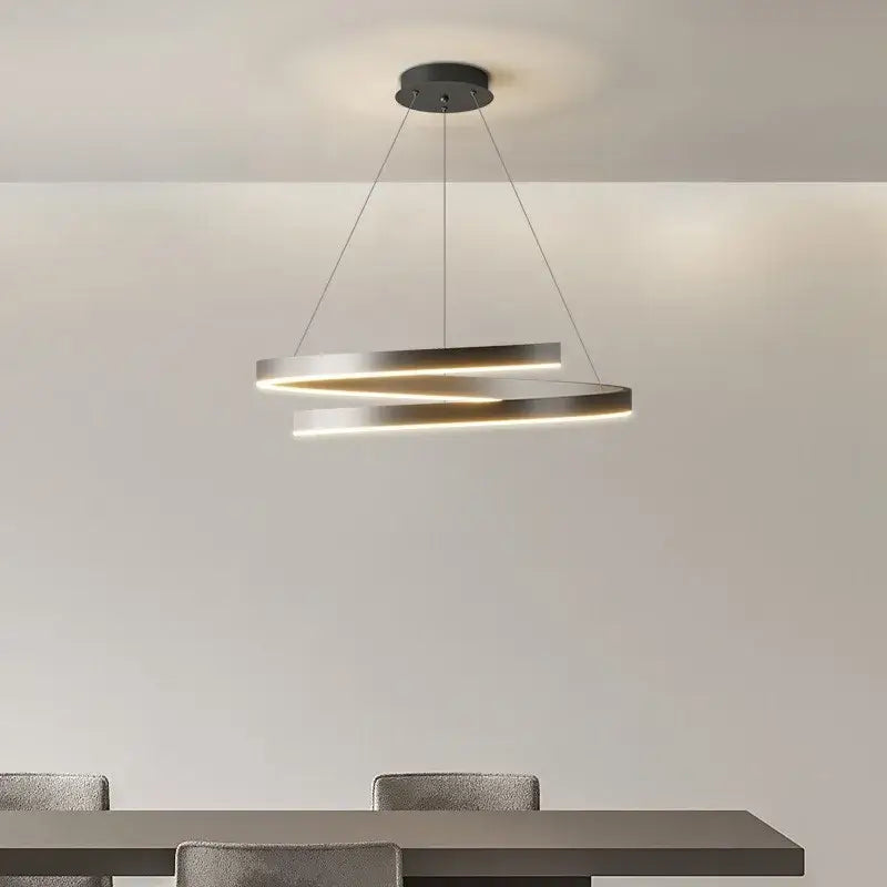 Suspension luminaire noir originale pour salle à manger moderne

