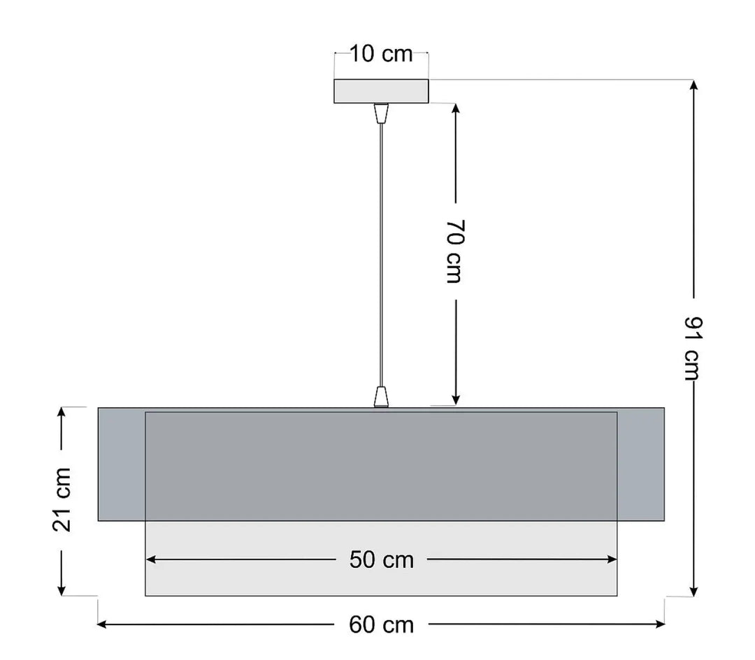 Suspension Luminaire | DUO (Noir/Doré)