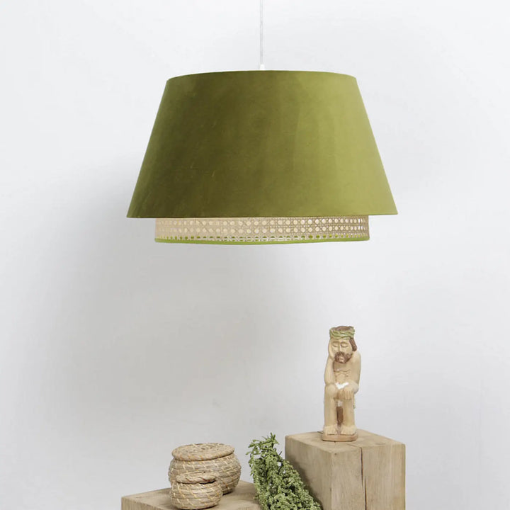Suspension Luminaire | SENSEI RATTAN (OLIVE)