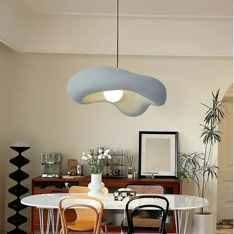 Suspension Luminaire Original Blanc Moderne Forme Nuageuse