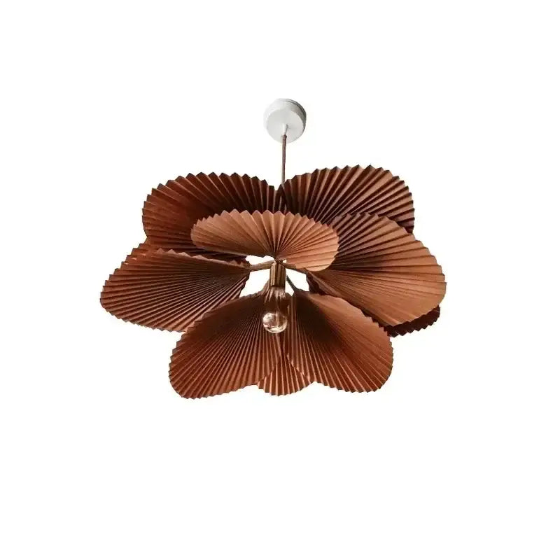 Suspension Luminaire En Papier Marron Style Bohème Chic